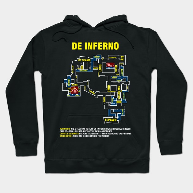 T-Shirt Csgo Inferno map Hoodie by mrcatguys